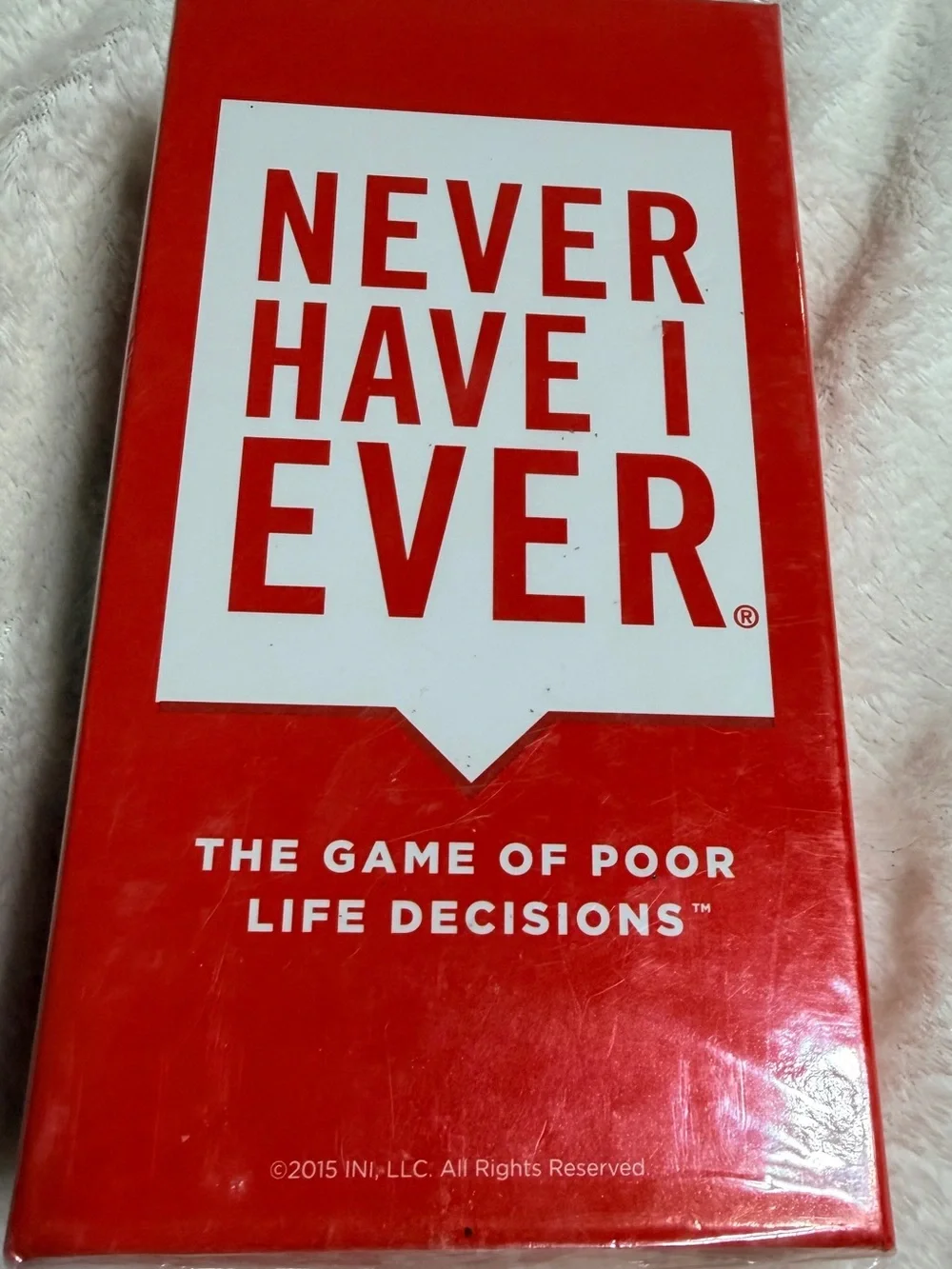 Party Game Never Have I Ever The Game of Poor Life Decisions 2015 ages 17+ New